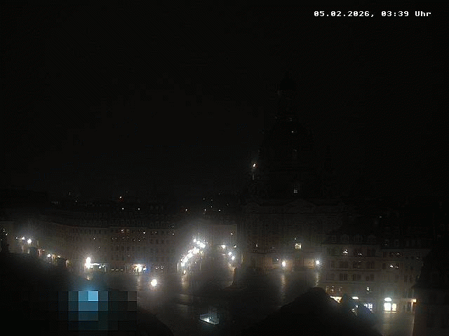 Archiv Foto Webcam Dresden - Frauenkirche und Neumarkt