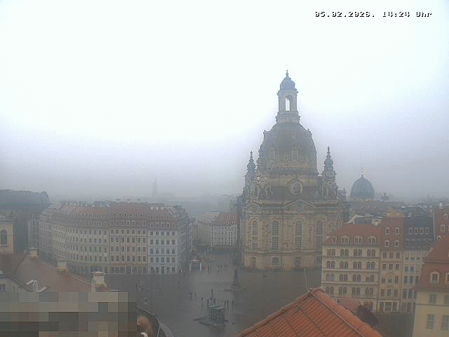 Archiv Foto Webcam Dresden - Frauenkirche und Neumarkt