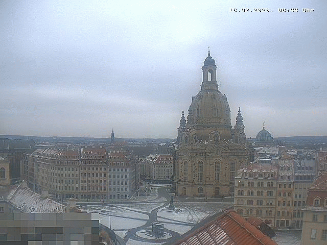 Archiv Foto Webcam Dresden - Frauenkirche und Neumarkt