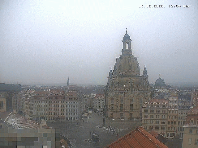 Archiv Foto Webcam Dresden - Frauenkirche und Neumarkt