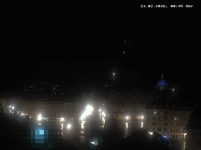 Archiv Foto Webcam Dresden - Frauenkirche und Neumarkt