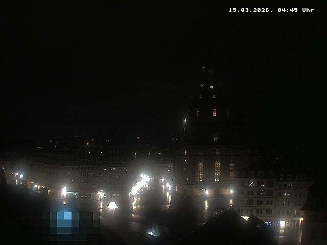 Archiv Foto Webcam Dresden - Frauenkirche und Neumarkt