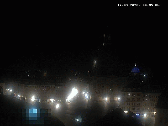 Archiv Foto Webcam Dresden - Frauenkirche und Neumarkt