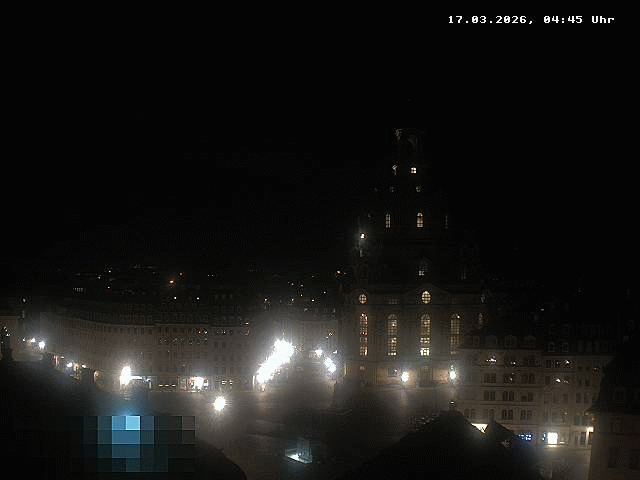 Archiv Foto Webcam Dresden - Frauenkirche und Neumarkt