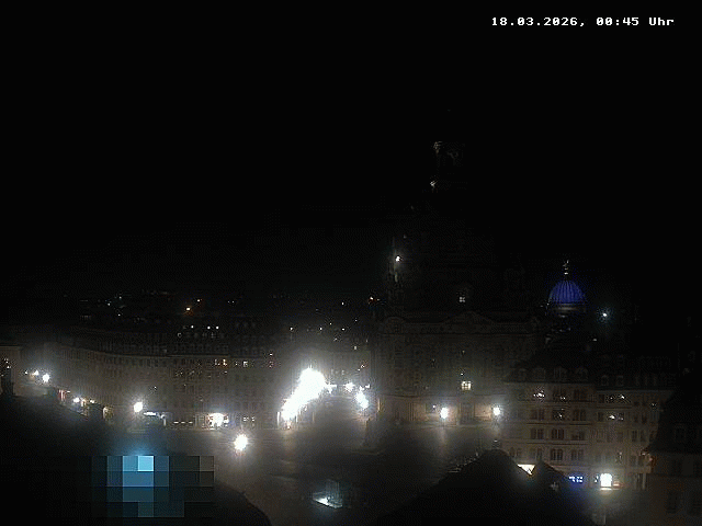 Archiv Foto Webcam Dresden - Frauenkirche und Neumarkt