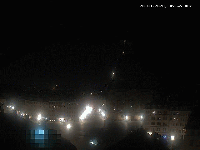 Archiv Foto Webcam Dresden - Frauenkirche und Neumarkt