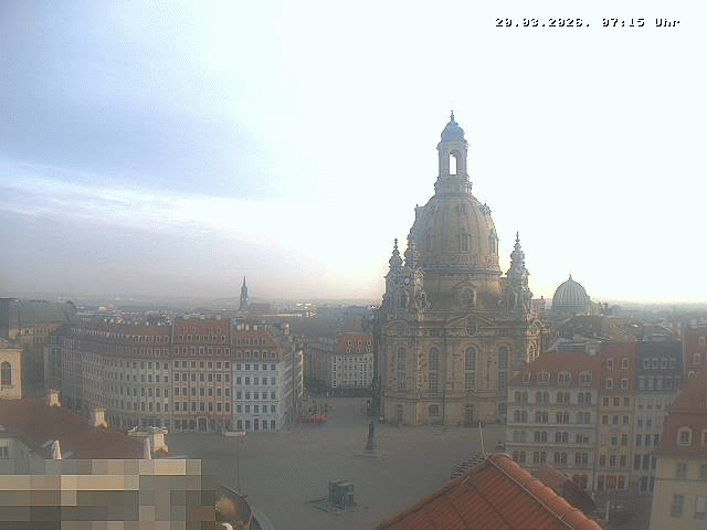 Archiv Foto Webcam Dresden - Frauenkirche und Neumarkt