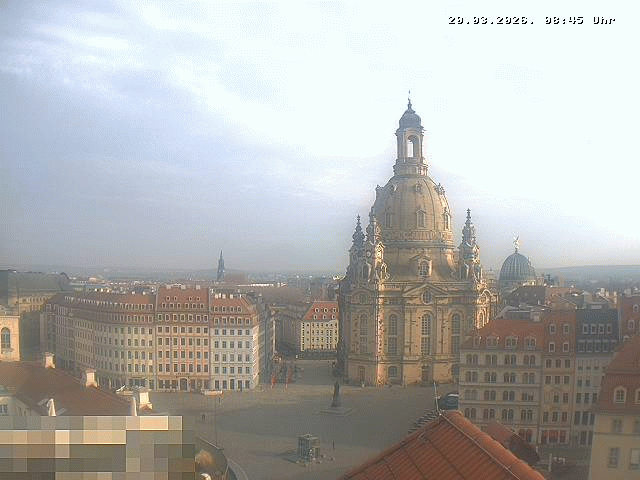 Archiv Foto Webcam Dresden - Frauenkirche und Neumarkt