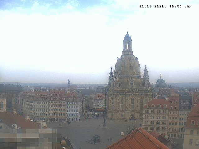 Archiv Foto Webcam Dresden - Frauenkirche und Neumarkt
