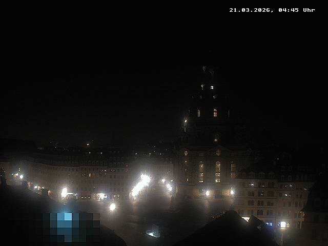 Archiv Foto Webcam Dresden - Frauenkirche und Neumarkt