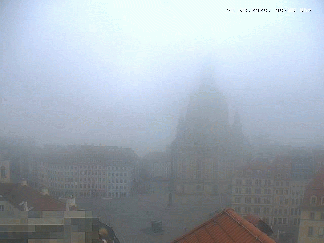 Archiv Foto Webcam Dresden - Frauenkirche und Neumarkt