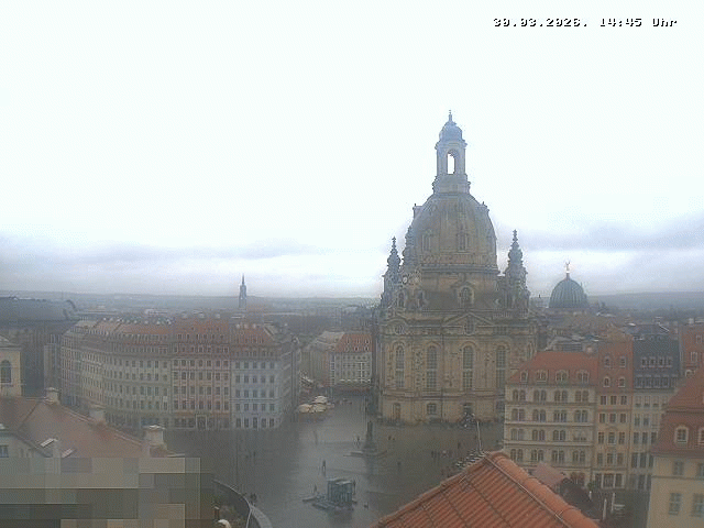 Archiv Foto Webcam Dresden - Frauenkirche und Neumarkt