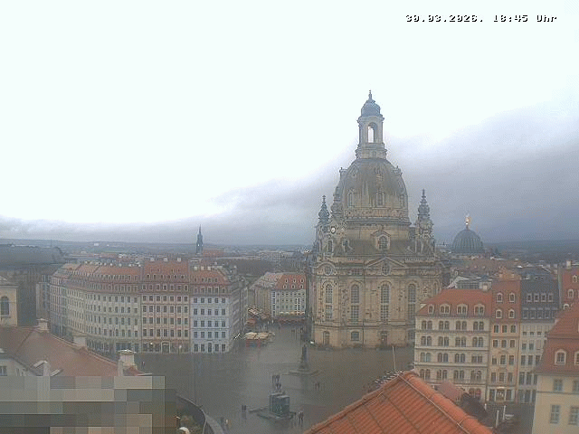 Archiv Foto Webcam Dresden - Frauenkirche und Neumarkt