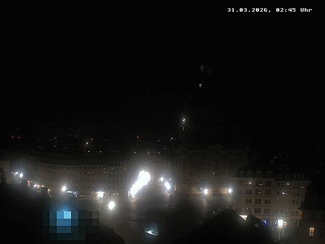 Archiv Foto Webcam Dresden - Frauenkirche und Neumarkt