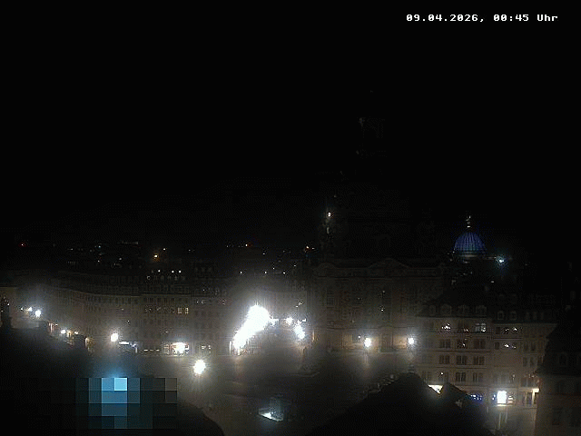 Archiv Foto Webcam Dresden - Frauenkirche und Neumarkt