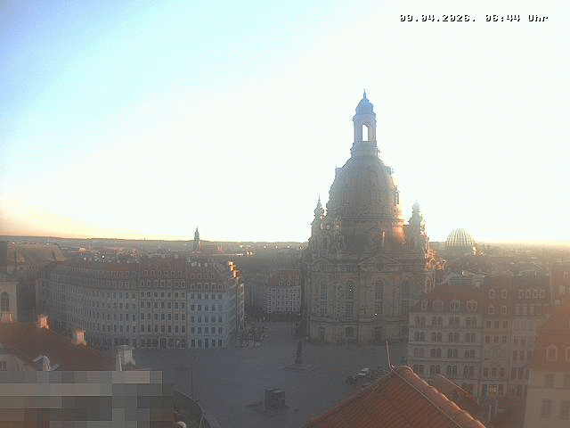 Archiv Foto Webcam Dresden - Frauenkirche und Neumarkt
