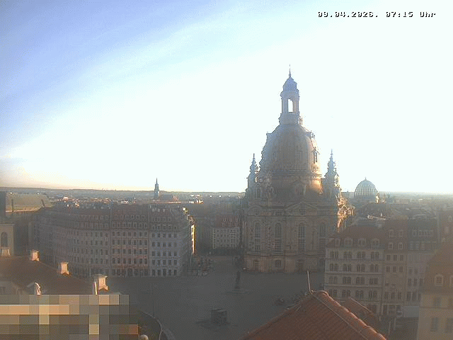 Archiv Foto Webcam Dresden - Frauenkirche und Neumarkt