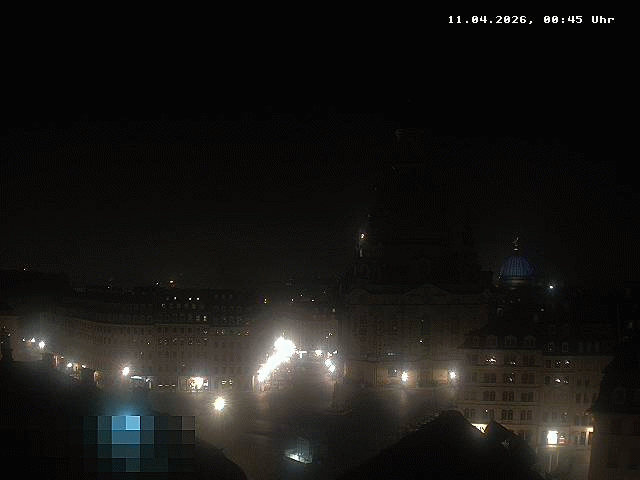Archived image Webcam Dresden - Frauenkirche and Neumarkt square
