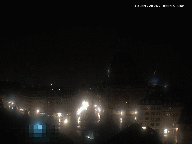 Archived image Webcam Dresden - Frauenkirche and Neumarkt square