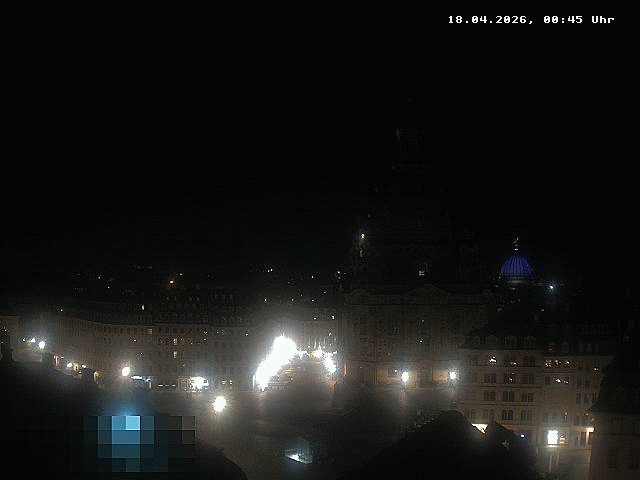 Archiv Foto Webcam Dresden - Frauenkirche und Neumarkt