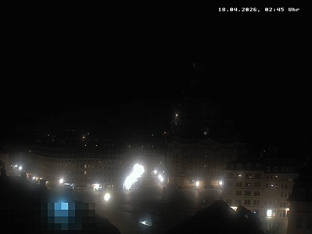 Archiv Foto Webcam Dresden - Frauenkirche und Neumarkt