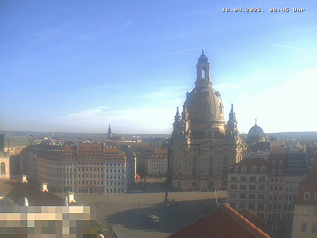 Archiv Foto Webcam Dresden - Frauenkirche und Neumarkt