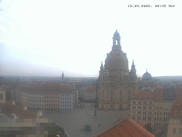 Archiv Foto Webcam Dresden - Frauenkirche und Neumarkt