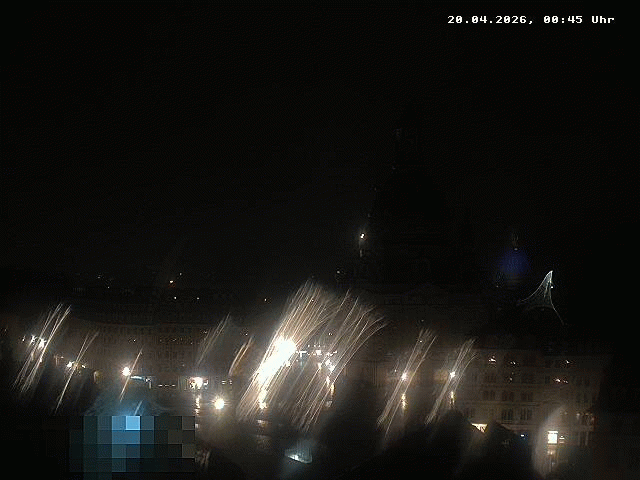 Archiv Foto Webcam Dresden - Frauenkirche und Neumarkt