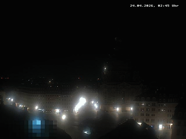 Archiv Foto Webcam Dresden - Frauenkirche und Neumarkt