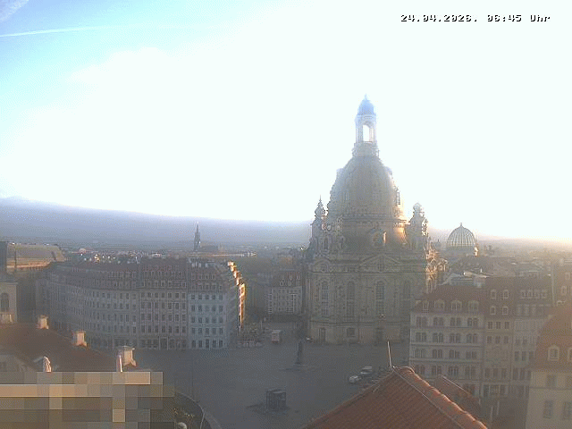 Archiv Foto Webcam Dresden - Frauenkirche und Neumarkt