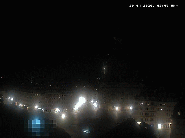 Archiv Foto Webcam Dresden - Frauenkirche und Neumarkt