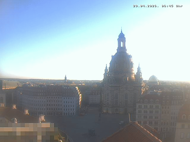 Archiv Foto Webcam Dresden - Frauenkirche und Neumarkt