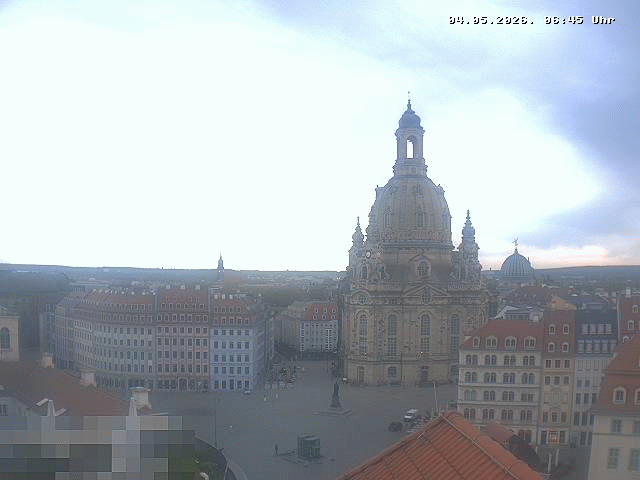 Archiv Foto Webcam Dresden - Frauenkirche und Neumarkt