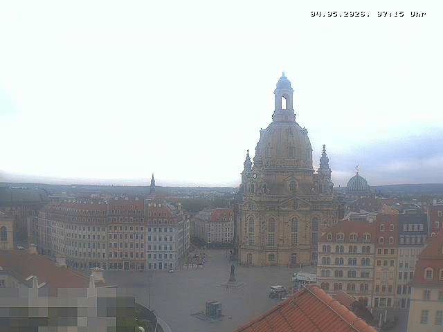 Archiv Foto Webcam Dresden - Frauenkirche und Neumarkt
