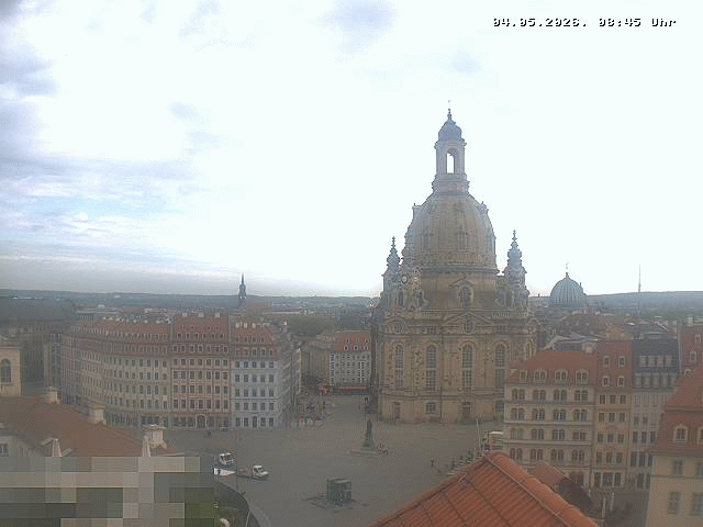 Archiv Foto Webcam Dresden - Frauenkirche und Neumarkt