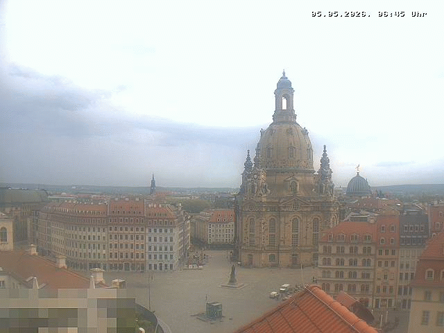 Archiv Foto Webcam Dresden - Frauenkirche und Neumarkt