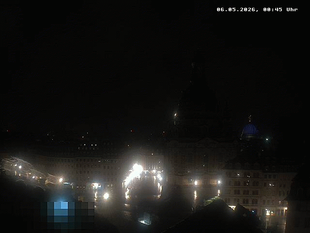 Archived image Webcam Dresden - Frauenkirche and Neumarkt square
