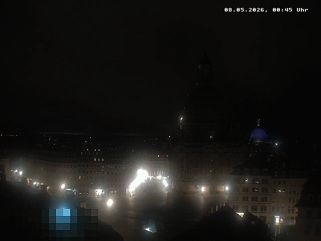 Archiv Foto Webcam Dresden - Frauenkirche und Neumarkt