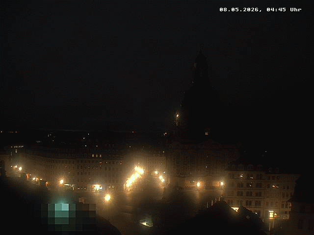 Archiv Foto Webcam Dresden - Frauenkirche und Neumarkt