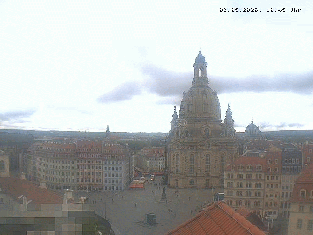 Archiv Foto Webcam Dresden - Frauenkirche und Neumarkt