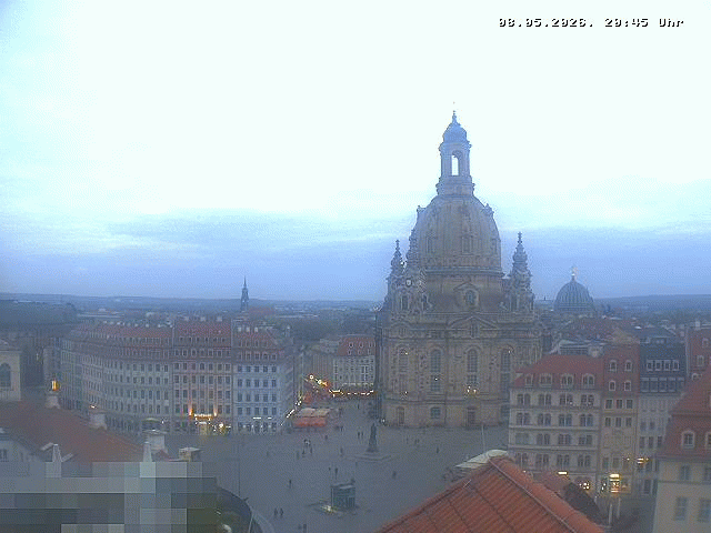Archiv Foto Webcam Dresden - Frauenkirche und Neumarkt