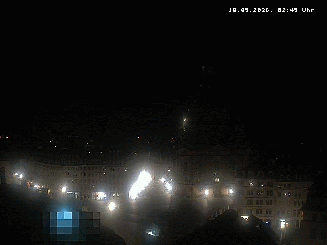 Archiv Foto Webcam Dresden - Frauenkirche und Neumarkt
