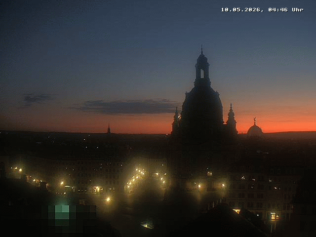 Archiv Foto Webcam Dresden - Frauenkirche und Neumarkt