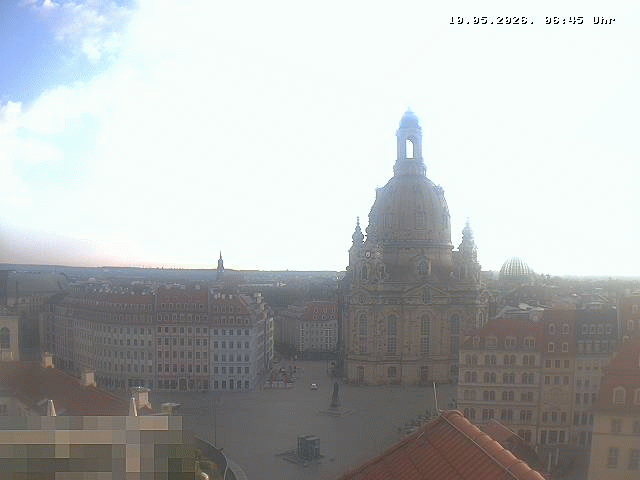 Archiv Foto Webcam Dresden - Frauenkirche und Neumarkt
