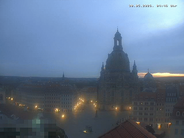 Archiv Foto Webcam Dresden - Frauenkirche und Neumarkt