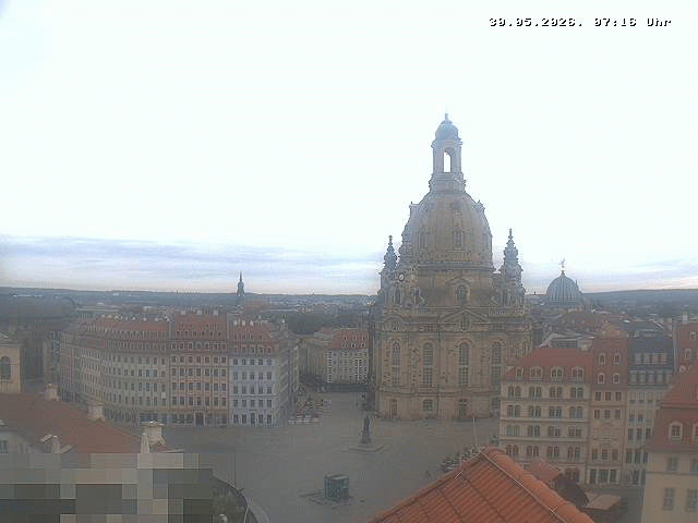 Archiv Foto Webcam Dresden - Frauenkirche und Neumarkt