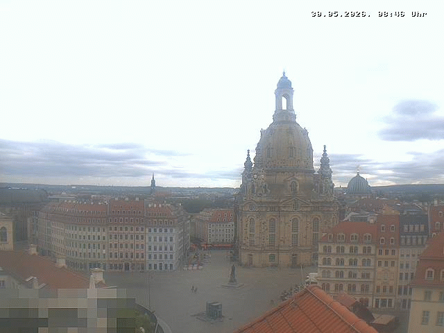 Archiv Foto Webcam Dresden - Frauenkirche und Neumarkt