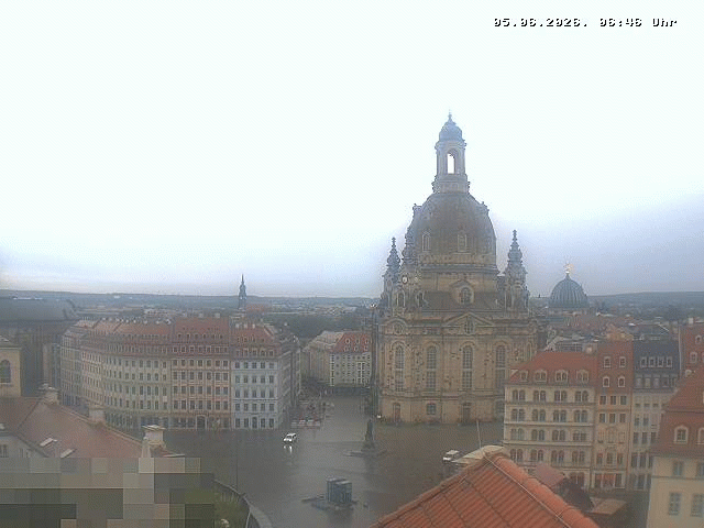 Archiv Foto Webcam Dresden - Frauenkirche und Neumarkt