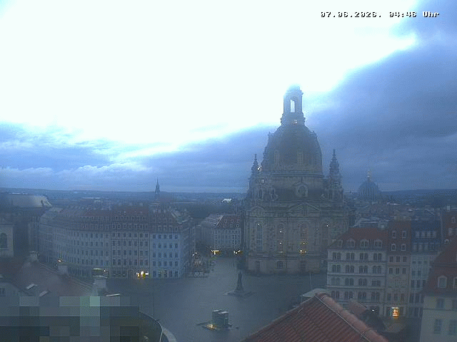 Archiv Foto Webcam Dresden - Frauenkirche und Neumarkt