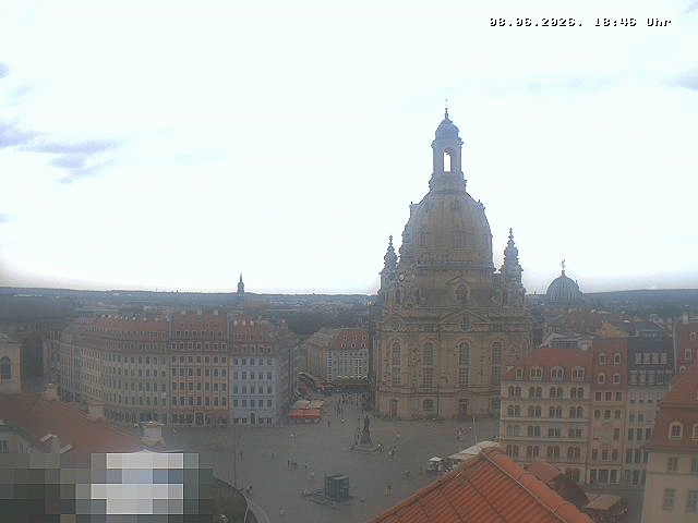 Archiv Foto Webcam Dresden - Frauenkirche und Neumarkt